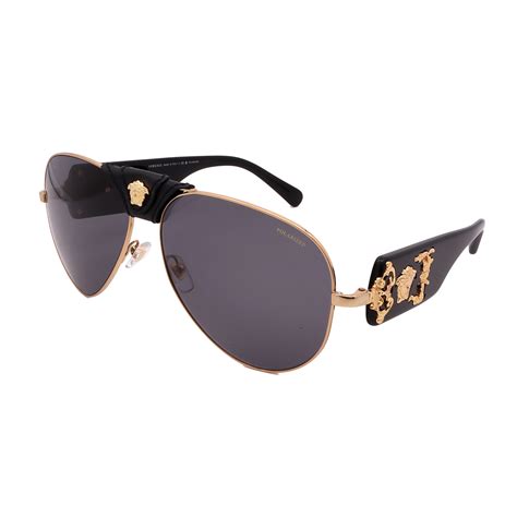 versace men's ve2150q|Versace™ VE2150Q Aviator Sunglasses .